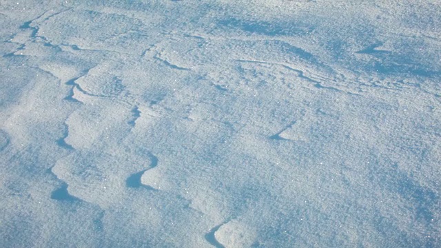 黎明时分的雪的特写视频素材