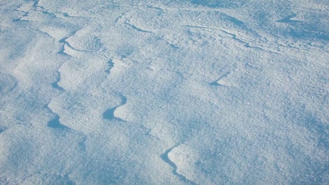 黎明时分的雪的特写视频素材