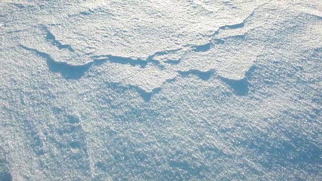 黎明时分的雪的特写视频素材