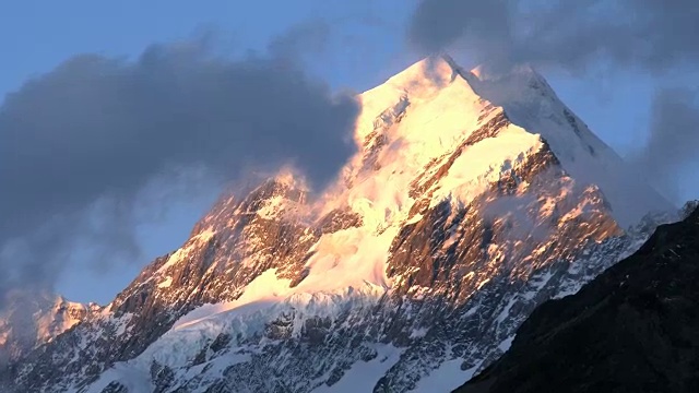 新西兰库克山可爱的颜色变焦视频下载