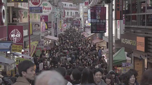 日本原宿的人群视频素材