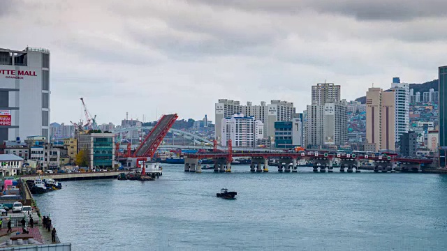 Yeongdodaegyo Bascule(釜山当地著名地标)视频素材