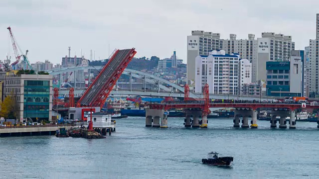 Yeongdodaegyo Bascule(釜山当地著名地标)视频素材