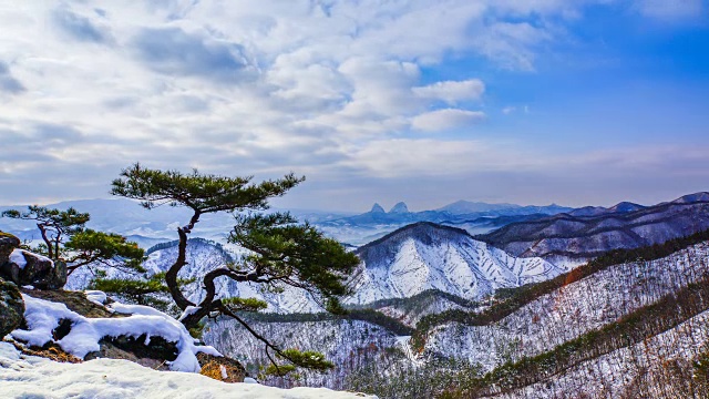 麦三山(名山)雪景视频素材