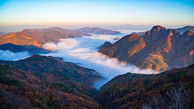 清阳山(著名旅游景点)日出视频素材