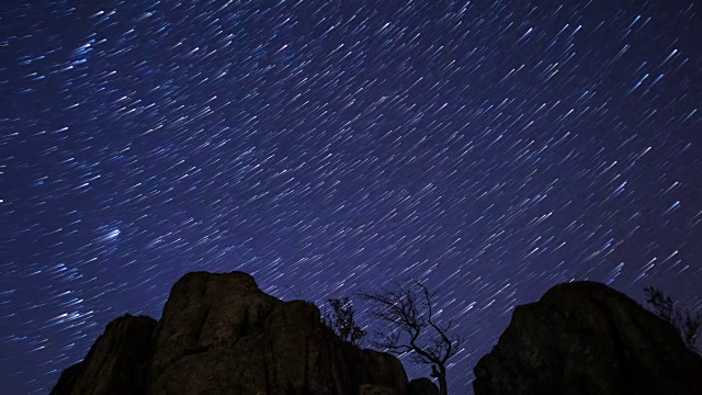 Daedunsan(韩国官方指定的省级公园)的星迹视频素材