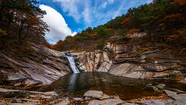 秋之谷(韩国224号自然遗迹)视频素材