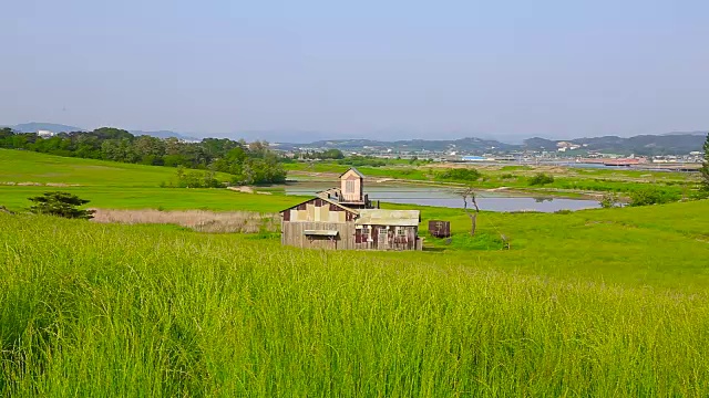 安城农田与农家(韩国著名农场)视频素材