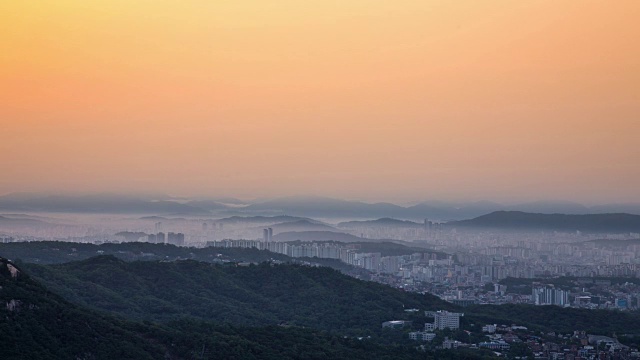 首尔城和山景视频素材