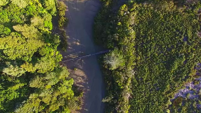 鸟瞰图的大仓丛林风景保护区。视频素材