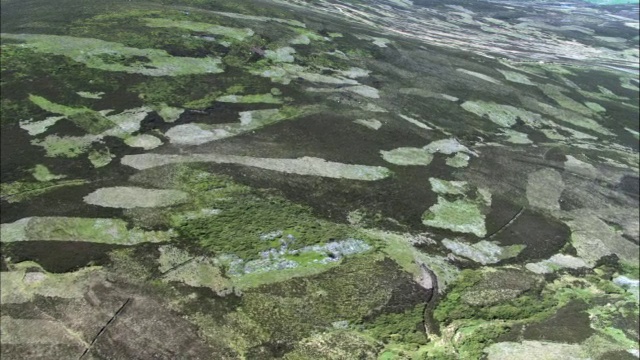 英国，苏格兰，沼地上空视频素材