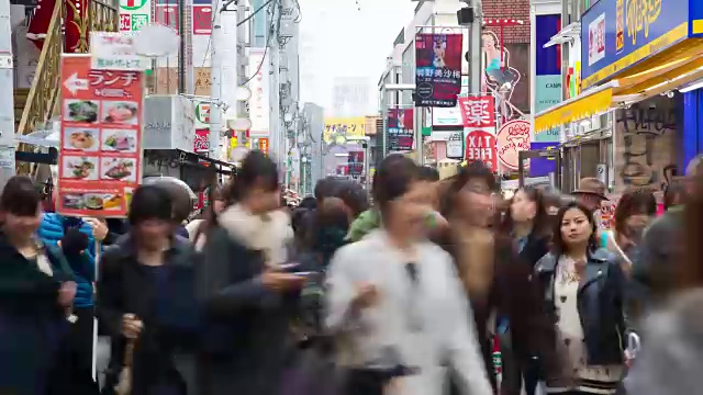 4K时间流逝:涉谷的人们视频素材