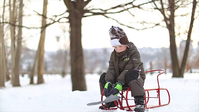 让雪再次落下视频素材