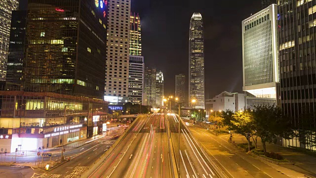 香港繁忙道路上的交通状况视频素材