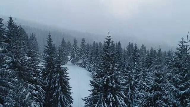 冬天的山视频素材