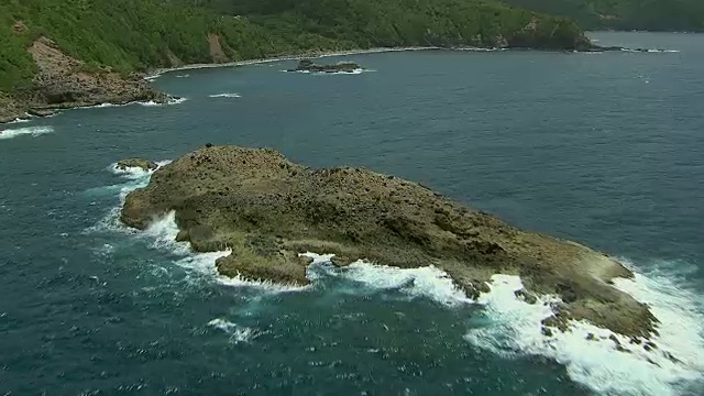 小岛和多米尼加海岸视频素材