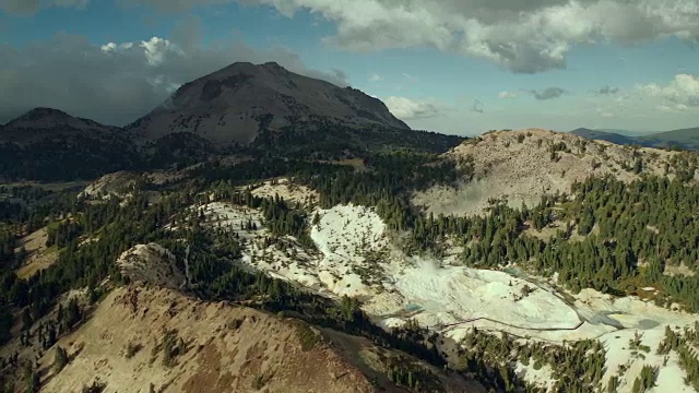 拉森火山国家公园的山脉视频素材