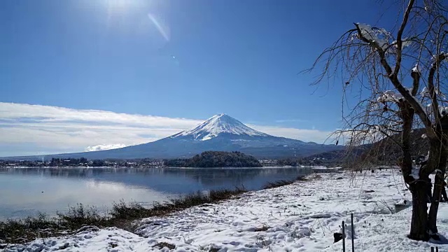 日本富士山的高清延时视频素材