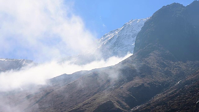 安纳普尔纳山和云视频素材