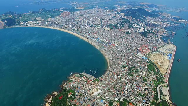 Aerial view of Dongshan Island,Fujian Province,China.南门湾 东山视频素材