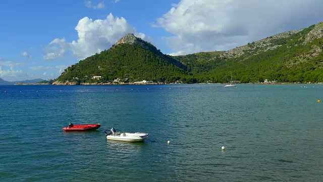 Cala Pi de la Posada, Formentor, Majorca，西班牙视频素材