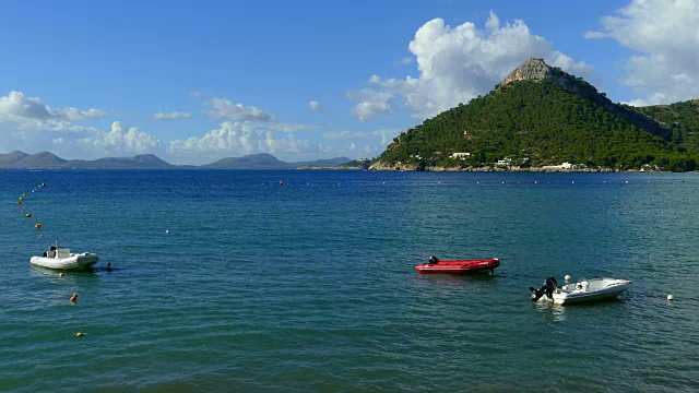 Cala Pi de la Posada, Formentor, Majorca，西班牙视频素材