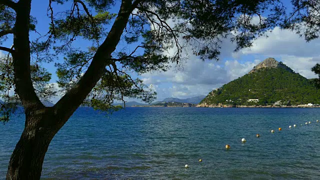 Cala Pi de la Posada, Formentor, Majorca，西班牙视频素材