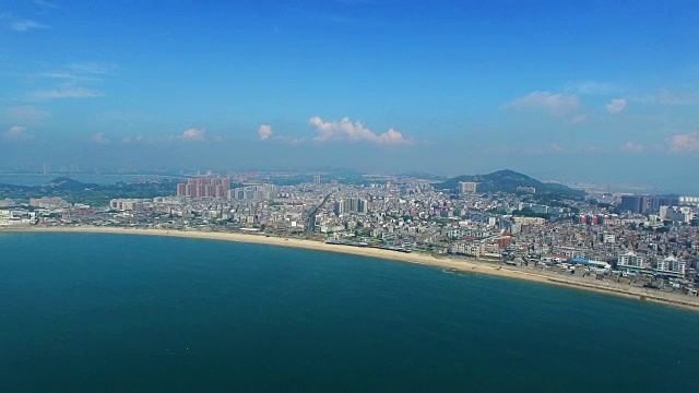 Aerial view of Dongshan Island,Fujian Province,China.南门湾 东山视频素材