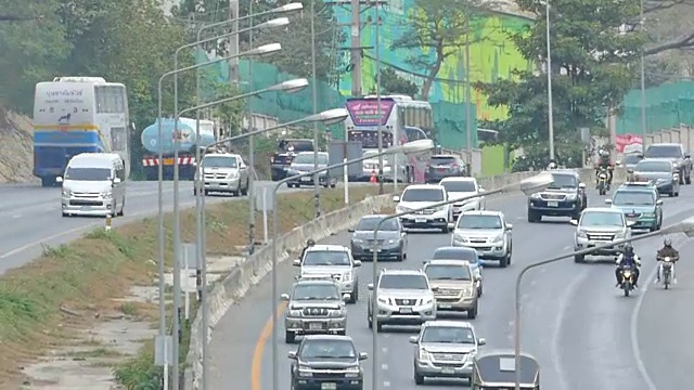 公路交通堵塞视频素材