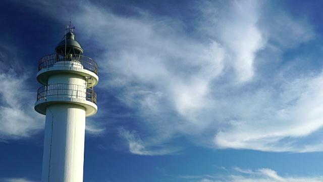 阿霍灯塔，阿霍，坎塔布里亚海，坎塔布里亚，西班牙，欧洲视频素材