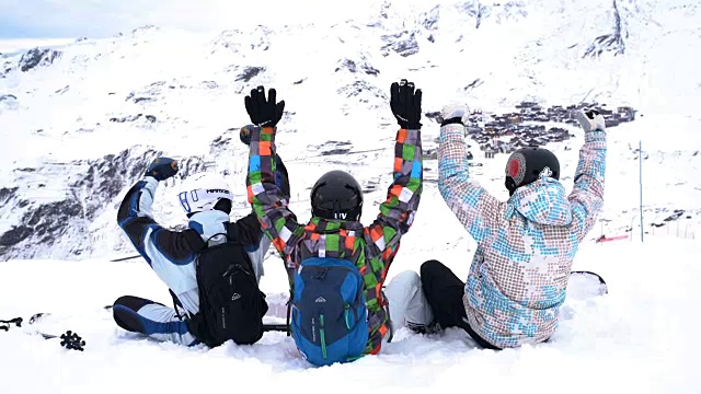 滑雪走廊视频素材