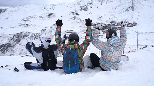 滑雪兄弟视频素材