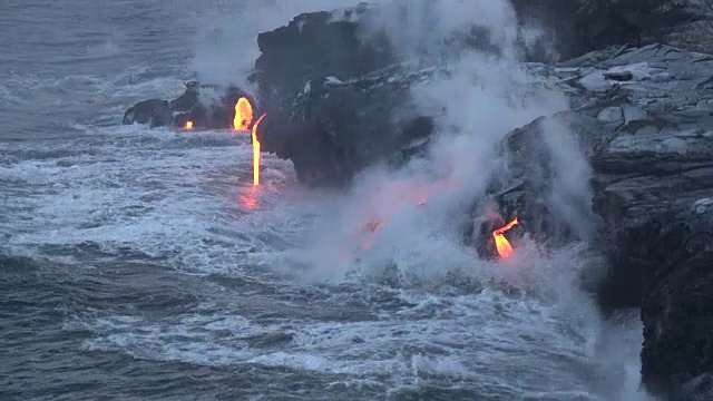 夏威夷的基拉韦厄火山视频素材