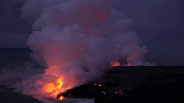 夏威夷的基拉韦厄火山视频素材