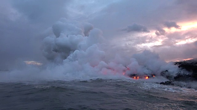 夏威夷的基拉韦厄火山视频素材