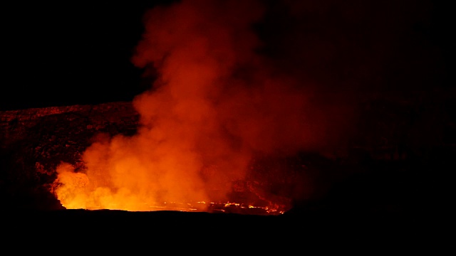 夏威夷的基拉韦厄火山视频素材