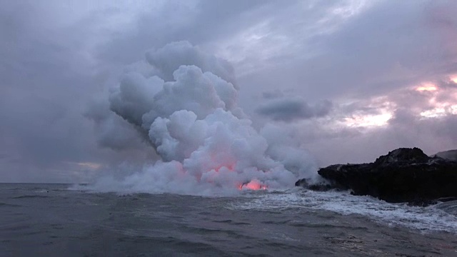 夏威夷的基拉韦厄火山视频素材