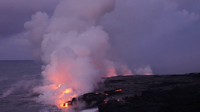 夏威夷的基拉韦厄火山视频素材