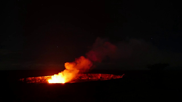 夏威夷的基拉韦厄火山视频素材