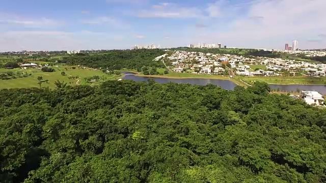 Goiania, Goias，巴西鸟瞰图视频素材