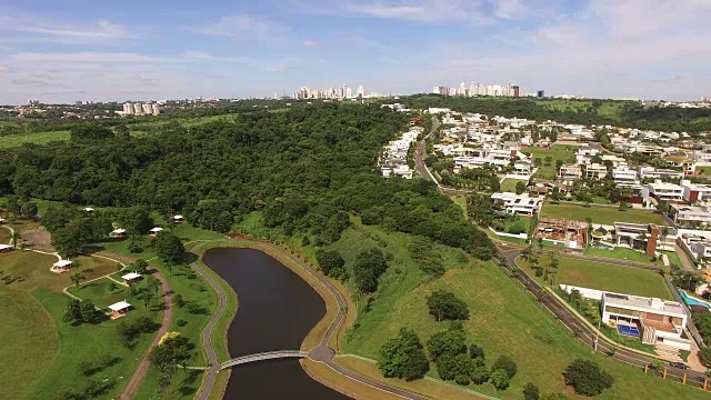 Goiania, Goias，巴西鸟瞰图视频素材