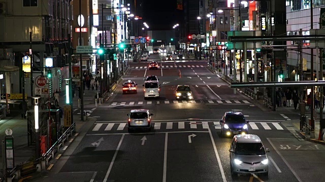 东京城市街道交通视频素材