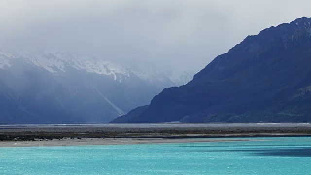 时间流逝-风景如画的特卡波湖，新西兰视频素材