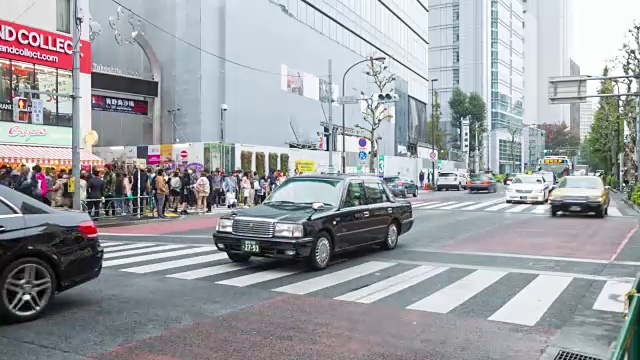 4K时光流逝:原宿行走的人们视频素材