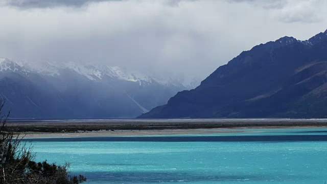 时间流逝-风景如画的特卡波湖，新西兰视频素材