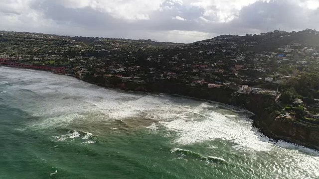 拉霍亚海滩鸟瞰图视频素材