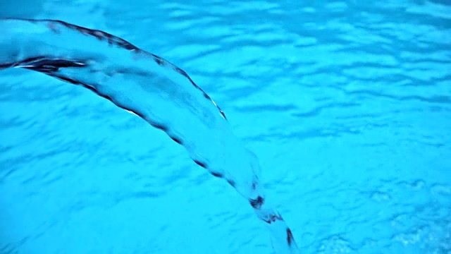 游泳池水流视频素材