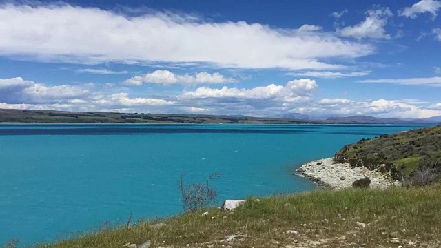 泰卡波湖的风景，新西兰视频下载