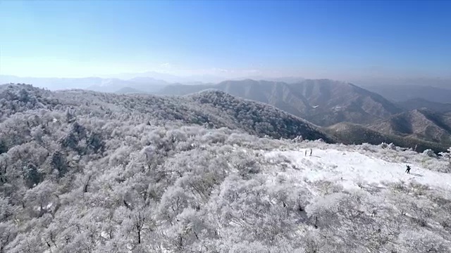 平昌八望山雪景视频素材