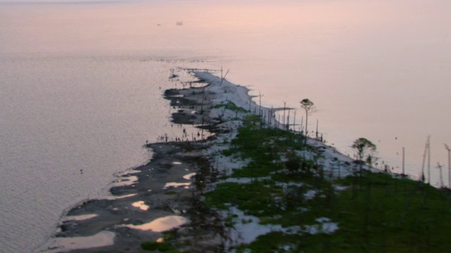 海湾群岛国家海岸半岛伸入墨西哥湾。视频素材